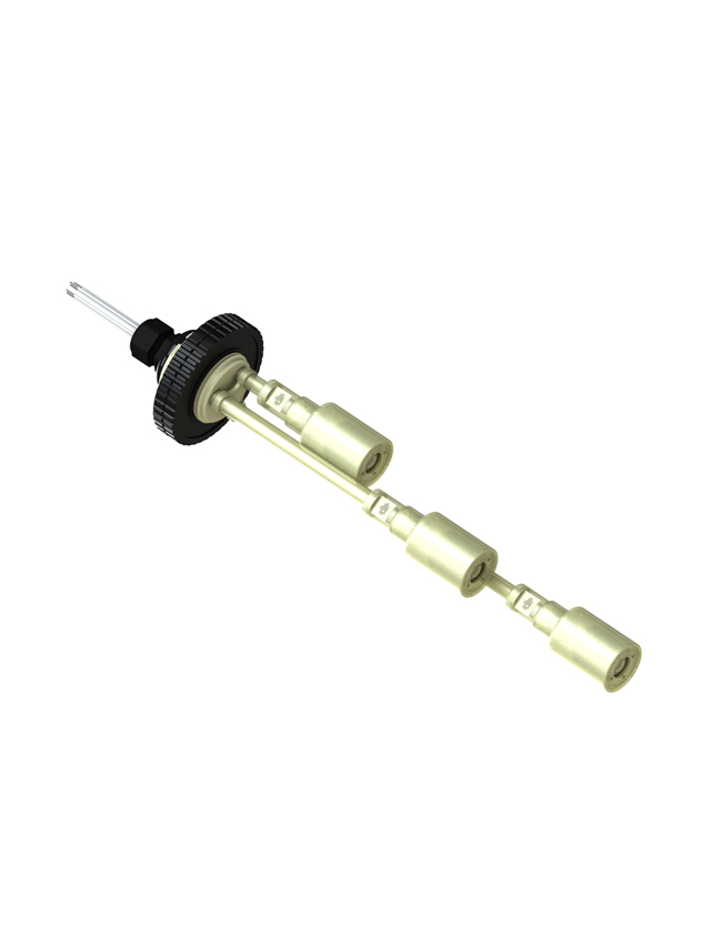 10-304-SS-KR Flange Mount + Slosh Shields — Kynar PVDF