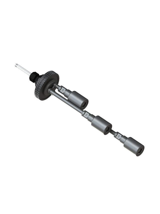10-304-SS Three Level Switch Set — Flange Nut Receptacle with Slosh Shields