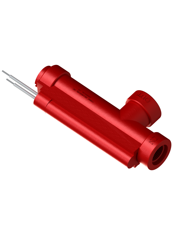 5-20-AC Angle Body Flow Switch — Acetal